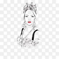 插画美女-空若网 插画美女-空若网