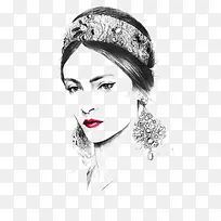 模特插画-空若网 模特插画-空若网