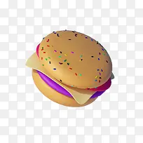 创意立体汉堡包.-空若网 创意立体汉堡包.-空若网