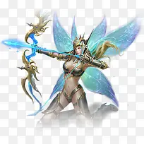 手绘六翼天使-空若网 手绘六翼天使-空若网