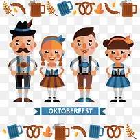 啤酒节卡通人物-空若网 啤酒节卡通人物-空若网