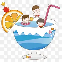 杯子里的游泳池-空若网 杯子里的游泳池-空若网