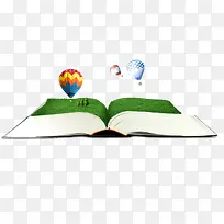 绿草拼接书本图片-空若网 绿草拼接书本图片-空若网