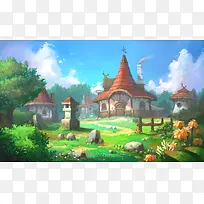 �ֻ���ɫ�ξ��廭-������