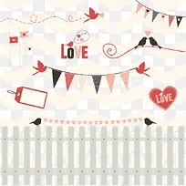 七夕节爱心篱笆素材-空若网 七夕节爱心篱笆素材-空若网