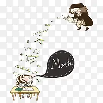 做数学作业的小女孩-空若网 做数学作业的小女孩-空若网