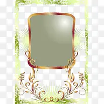 绿色欧式边框花纹-空若网 绿色欧式边框花纹-空若网