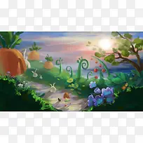 插花动画矢量高清背景图片素材-空若网 插花动画矢量高清背景图片素材-空若网