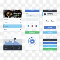 手机APP控件ui设计PSD源文件-空若网 手机APP控件ui设计PSD源文件-空若网