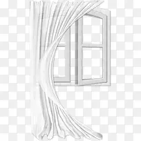 白色飘纱窗帘玻璃窗户-空若网 白色飘纱窗帘玻璃窗户-空若网