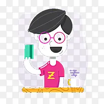 手绘办公室职员-空若网 手绘办公室职员-空若网