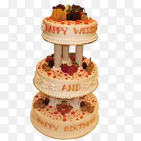 婚礼花式水果蛋糕-空若网 婚礼花式水果蛋糕-空若网