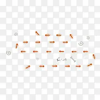 创意扁平蚂蚁轨道-空若网 创意扁平蚂蚁轨道-空若网