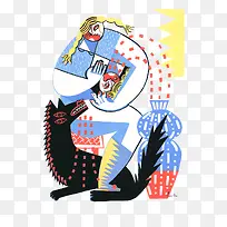 抽象插画-空若网 抽象插画-空若网