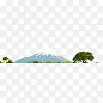 手绘富士山-空若网 手绘富士山-空若网