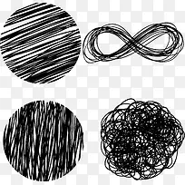 抽象手绘涂鸦线条-空若网 抽象手绘涂鸦线条-空若网