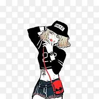 插画女生-空若网 插画女生-空若网