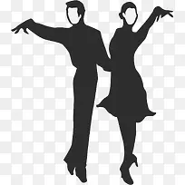 卡通手绘拉丁舞剪影-空若网 卡通手绘拉丁舞剪影-空若网