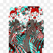 韩国元素插画-空若网 韩国元素插画-空若网