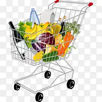 超市购物车蔬菜水鬼-空若网 超市购物车蔬菜水鬼-空若网