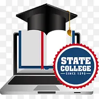 博士帽素材矢量图-空若网 博士帽素材矢量图-空若网