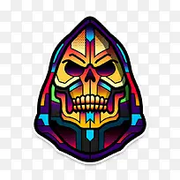 卡通彩色人脸面具-空若网 卡通彩色人脸面具-空若网