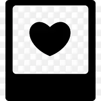 心在宝丽来照片图标-空若网 心在宝丽来照片图标-空若网