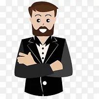 双手抱胸的男人-空若网 双手抱胸的男人-空若网