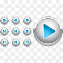 按钮矢量素材-空若网 按钮矢量素材-空若网