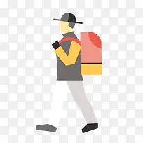 矢量旅行者人物素材-空若网 矢量旅行者人物素材-空若网