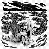 创意抽象黑白插画-空若网 创意抽象黑白插画-空若网