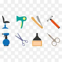 理发店图标集-空若网 理发店图标集-空若网