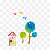 水彩画别墅-空若网 水彩画别墅-空若网