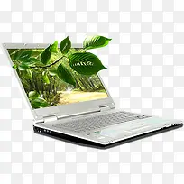 创意合成笔记本电脑效果树叶-空若网 创意合成笔记本电脑效果树叶-空若网