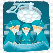 动手术插画-空若网 动手术插画-空若网