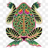 彩色青蛙风筝-空若网 彩色青蛙风筝-空若网