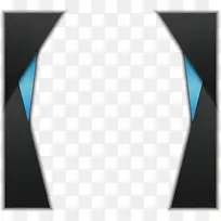 深灰色几何边框-空若网 深灰色几何边框-空若网