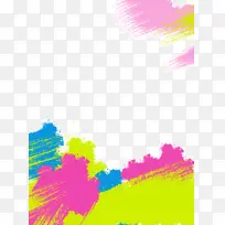 时尚炫彩不规则水彩画-空若网 时尚炫彩不规则水彩画-空若网