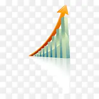 矢量数据折线图走向稳步上升橙色-空若网 矢量数据折线图走向稳步上升橙色-空若网