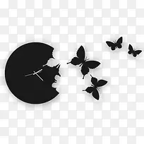 黑蝴蝶钟表-空若网 黑蝴蝶钟表-空若网