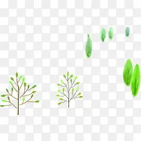 手绘绿树儿童节展架-空若网 手绘绿树儿童节展架-空若网