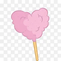 粉色爱心棉花糖-空若网 粉色爱心棉花糖-空若网