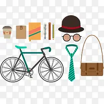 矢量休闲城市时尚男性物品-空若网 矢量休闲城市时尚男性物品-空若网