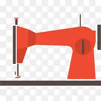 手绘橙色机器缝纫机-空若网 手绘橙色机器缝纫机-空若网