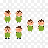 扁平化卡通形象素材-空若网 扁平化卡通形象素材-空若网