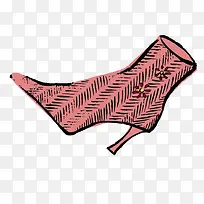 手绘靴子时尚素材-空若网 手绘靴子时尚素材-空若网