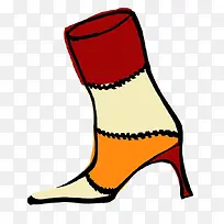 手绘靴子时尚素材-空若网 手绘靴子时尚素材-空若网
