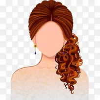 矢量手绘时尚发型-空若网 矢量手绘时尚发型-空若网