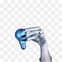 人物手部手拿电灯泡造型-空若网 人物手部手拿电灯泡造型-空若网