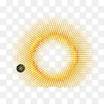 矢量黄色光点装饰图案-空若网 矢量黄色光点装饰图案-空若网